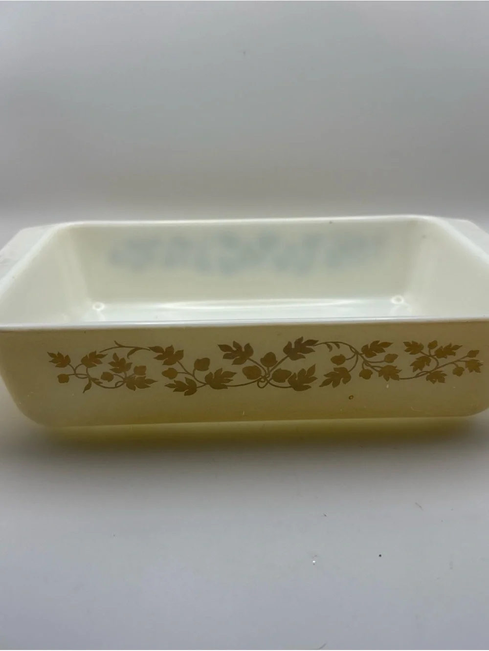 Pyrex Gold Acorn 2 Quart 575-B  Rectangular Casserole No lid Grandmacore Cottage
